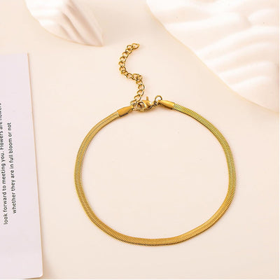 sundrerfect 6 Pièces Femme Bracelet- Ensemble de Bracelets en Acier Inoxydable - Bijoux de Femme Or Waterproof - Ensemble de Bracelets Or Cuban Paper Clip Femme